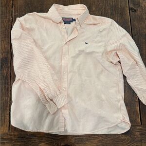 Vineyard Vines Men's Light Pink Striped Shirt